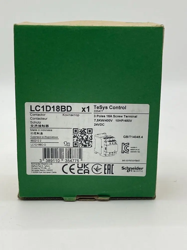 

1pcs brand new Schneider Contactors LC1D18BD Fast delivery