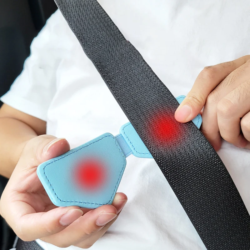 

Car Safety Adjustable Seat Belt Clip PU Leather Adjustablele Magnetic Fixed Clip For Car Universal Auto Stopper Buckle