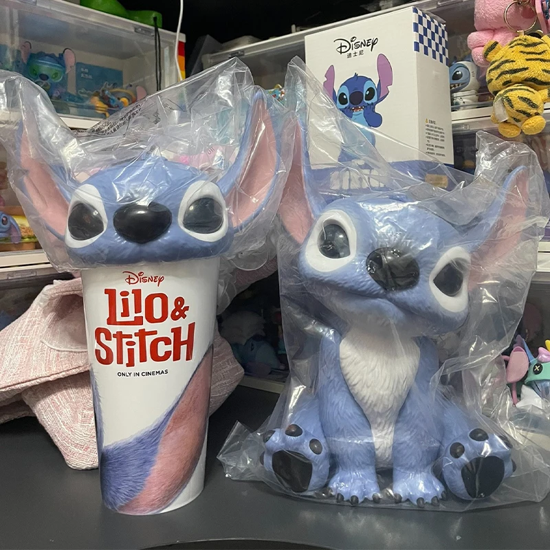 

Disney Lilo & Stitch Movie Stitch Cup Tumbler Popcorn Bucket Exclusive Cinema Collectible Model Christmas Fans Gifts