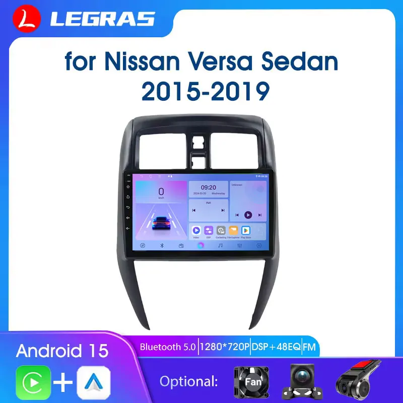 

Android 15 Car Intelligent Systems for Nissan Versa Sedan 2015-2019 FM Car Bleutooth Radio Stereo Carplay Android Auto Autoradio