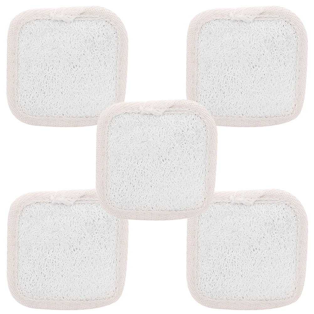 

5 Pcs Scrubber Border Loofah Slices Sponge for Shower Bath Ball/Bath Wipe/Bath Flower Exfoliating Scrubbing Pads Miss