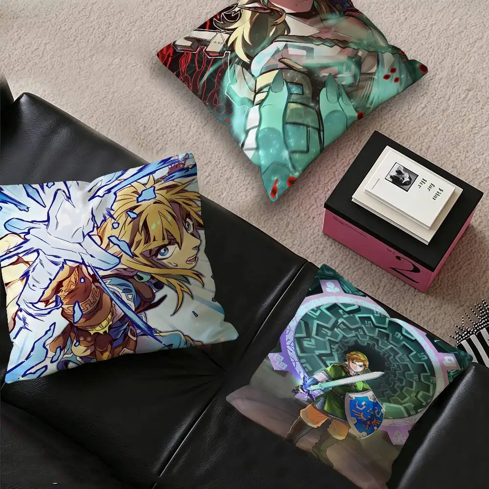 Video Game Legend Zeldas Link Pillow Anime Pillow Sofa Bed Head Pillow Cover Cushion Cover 45x45 cm Fashion