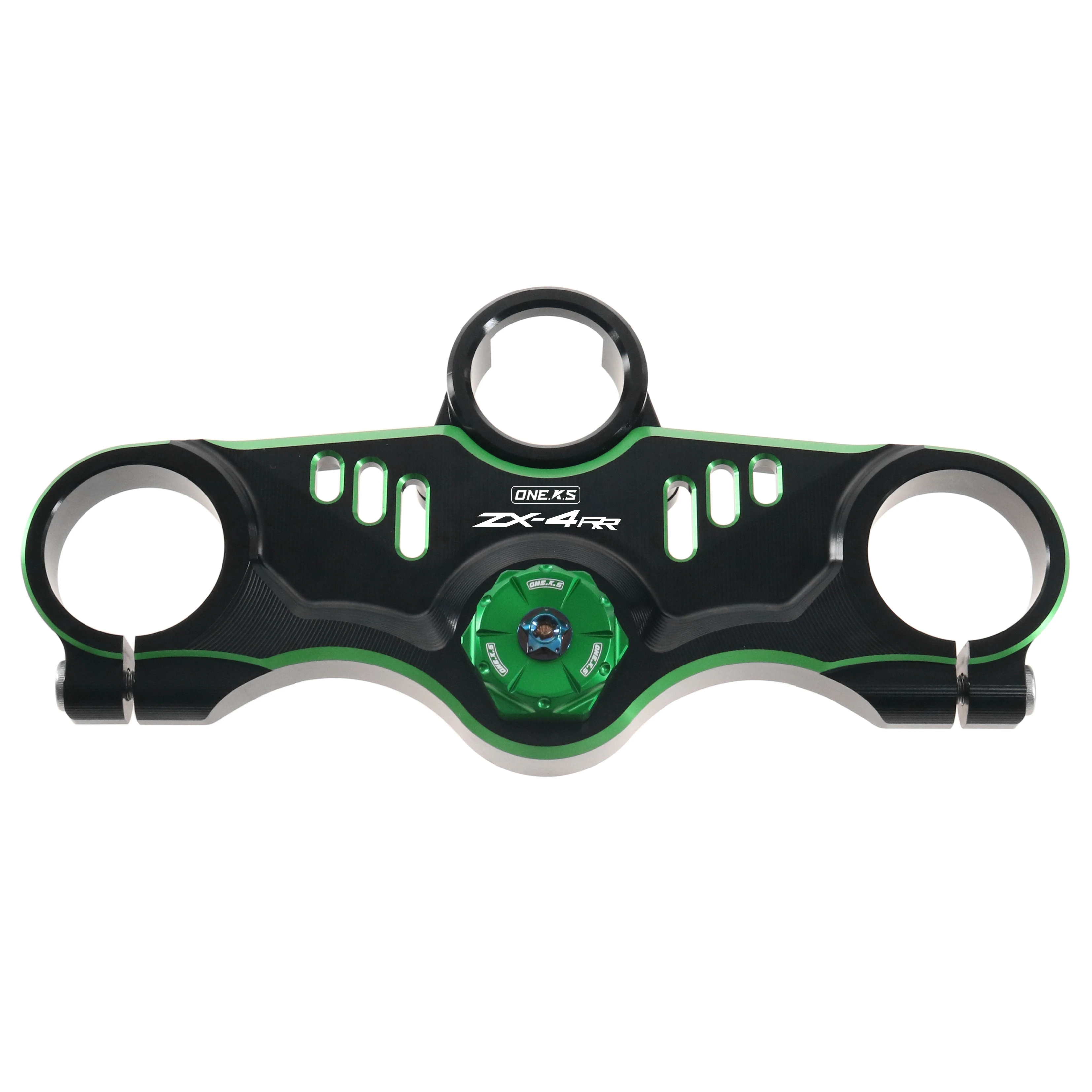Motorcycle CNC Racing Refit Clip On Handle Bars Front End Upper Top Clamp For Kawasaki ZX4R ZX4RR ZX-4R SE 2023-2024 image 3