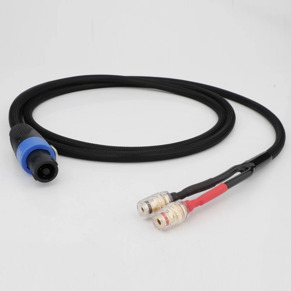 D501 rel subwoofer speakon Cable Audiophile 2 Wire Speaker Cable for REL Sub Subwoofer Speakon 4 mm Terminal