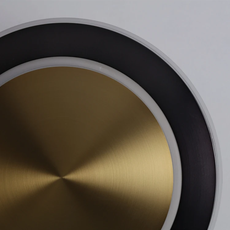 Moderne LED-Wandleuchte für den Innenbereich, kreisförmige, wandmontierte, integrierte LED 3000K-Wandleuchte aus Aluminium