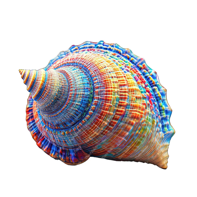 Three Ratels CC106 Cartoon Art Conch Wall Stickers for Home Decoration Bathroom decals Car hood Stickers Waterproof