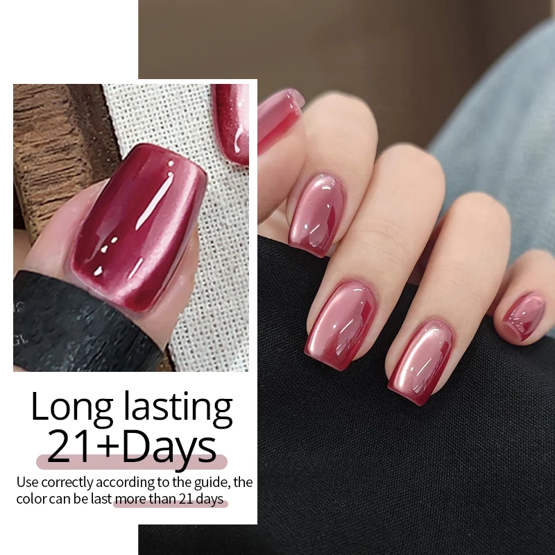 UR SUGAR 15ml Shine Ruby Cat Magnetic Gel Nail Polish Red Series Glitter Semi Permanent Soak Off Nail Art Varnis DIY Manicure