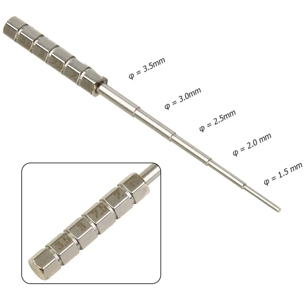 스테인레스 스틸 마이크로 코일 랩 지그, 사전 제작 코일 도구, 재건 가능 무화기 실버, 1.5mm-3.5mm