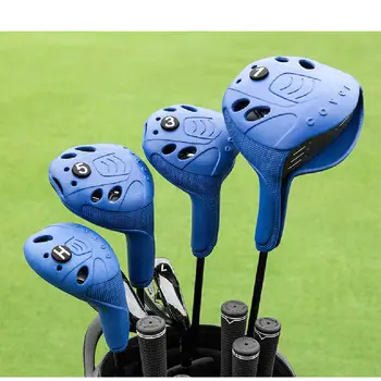PGM Golf Houten Club Head Cover 1/3/5/UT Houten Palen Waterdicht Wasbaar Hoog-elastisch Materiaal Gemakkelijk te gebruiken Bespaar ruimte GT025