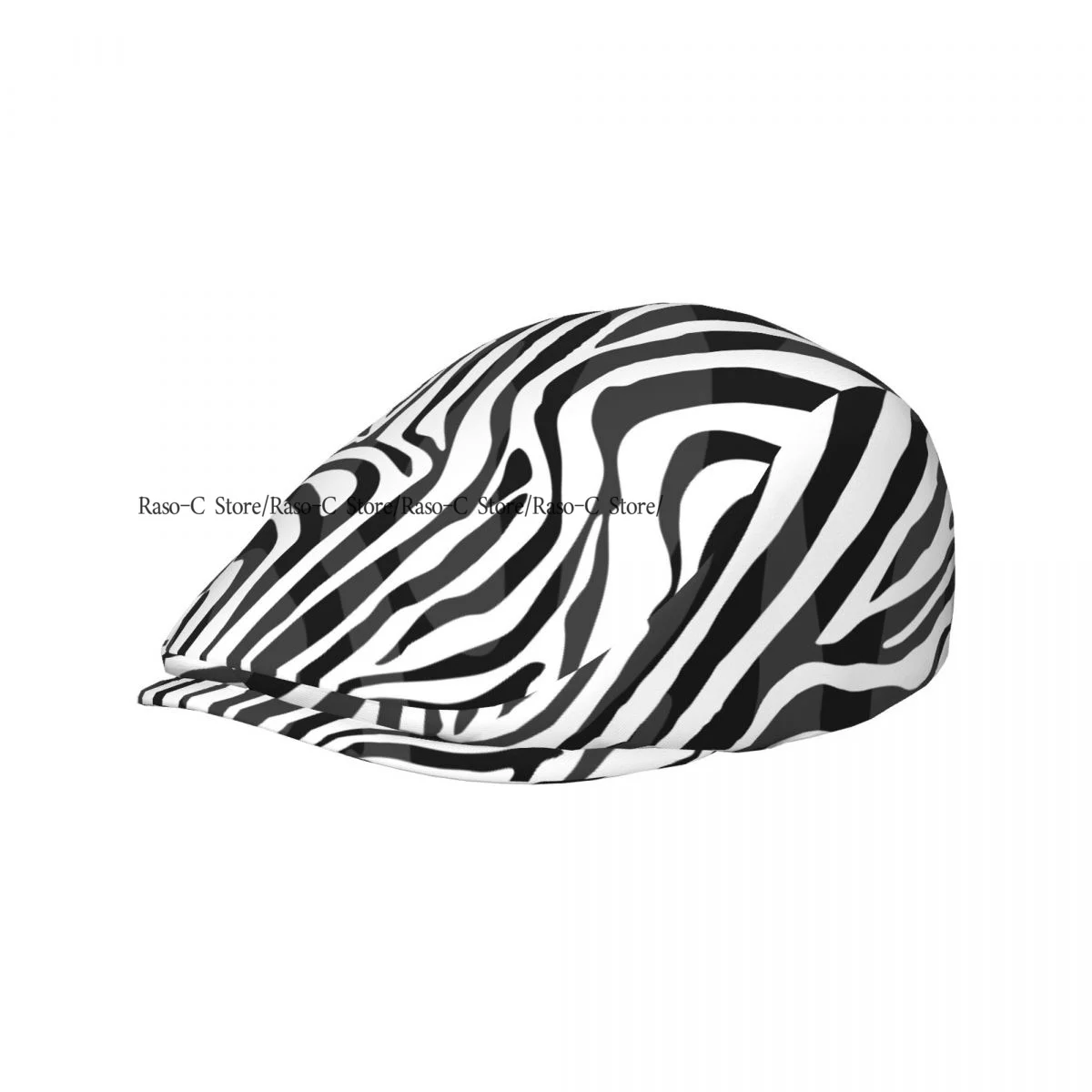 Adult Flat Cap Zebra Skin Pattern Unisex British Style Newsboy Cap Ivy Peaked Hat Casual Outdoor Driving Beret Hat