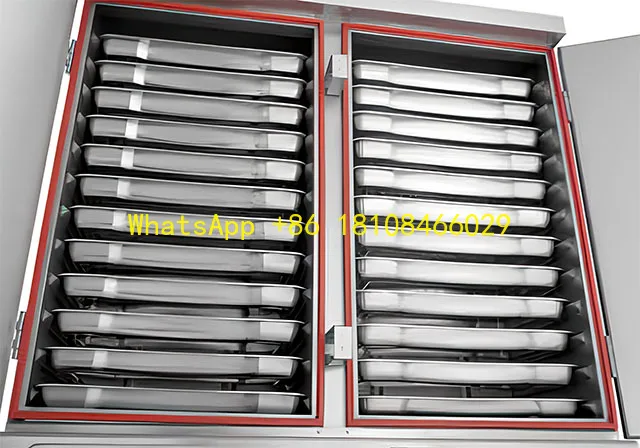 

d Dumplings 48Trays Electric Cabinet Swenza Professional Grade Steamer Equipment for Rice Noodles, Shrimp, an