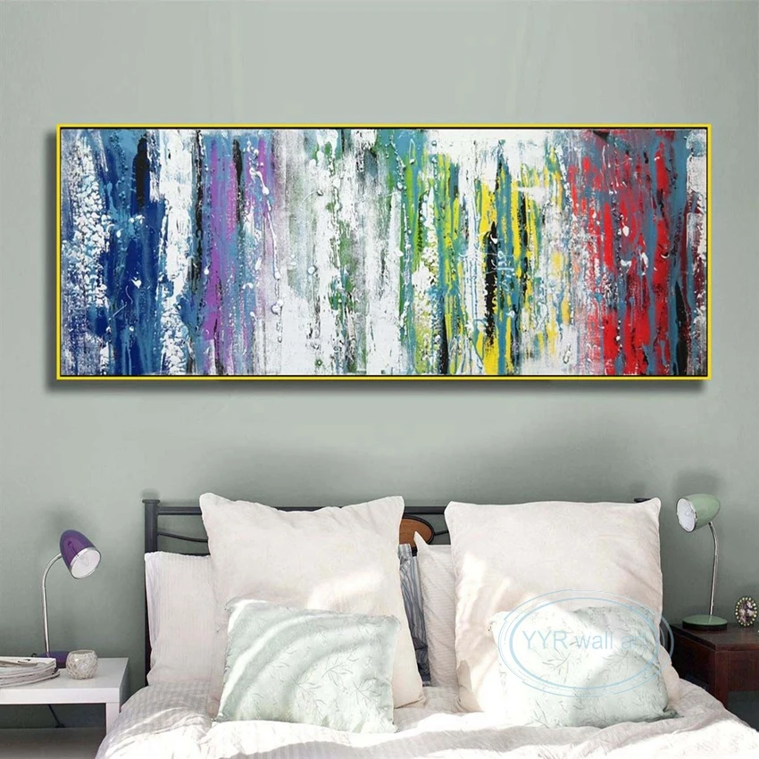 2022 New Abstract Oil Painting 100%Hand Painted Artwork Home Decor Canvas Poster Parlor Sofa Wall Bedroom Bedside Custom Picture
