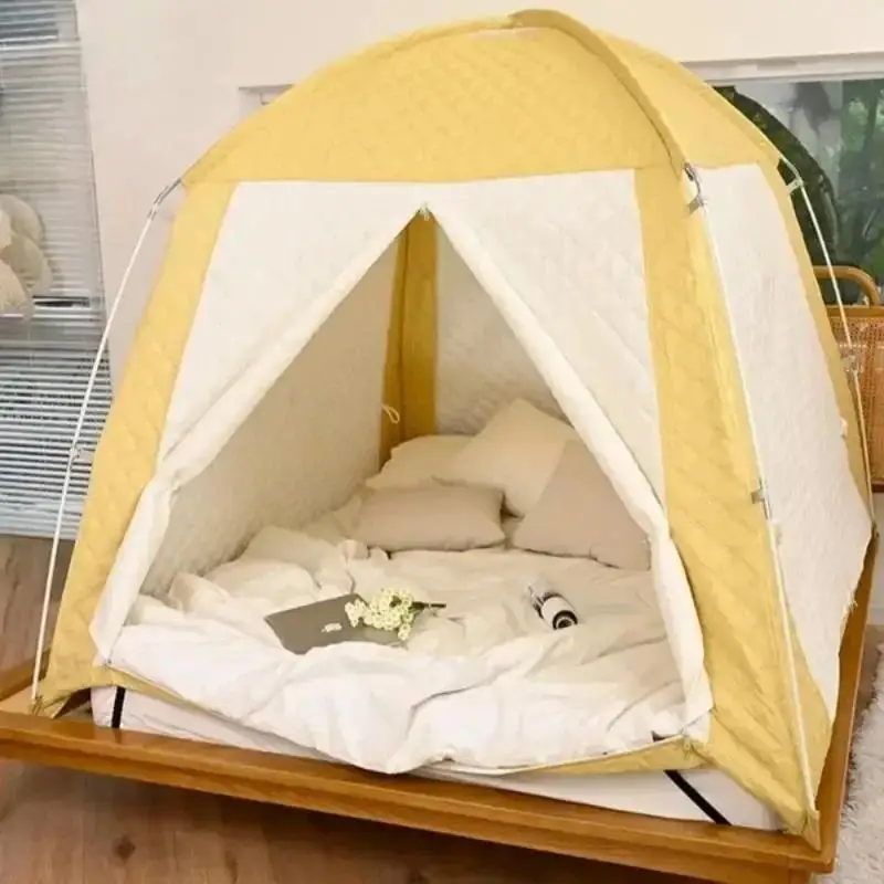 Outdoor Camping Autumn Winter Indoor Household Bed Tent Fold Wind and Cold Resistance Thickened Adults & Children's Keep Warm