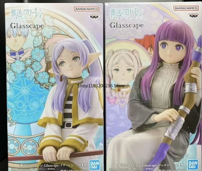 Bandai Original Frieren: Beyond Journey's End FERN Frieren Glasscape Anime Action Figure Model Hobbies Collectible
