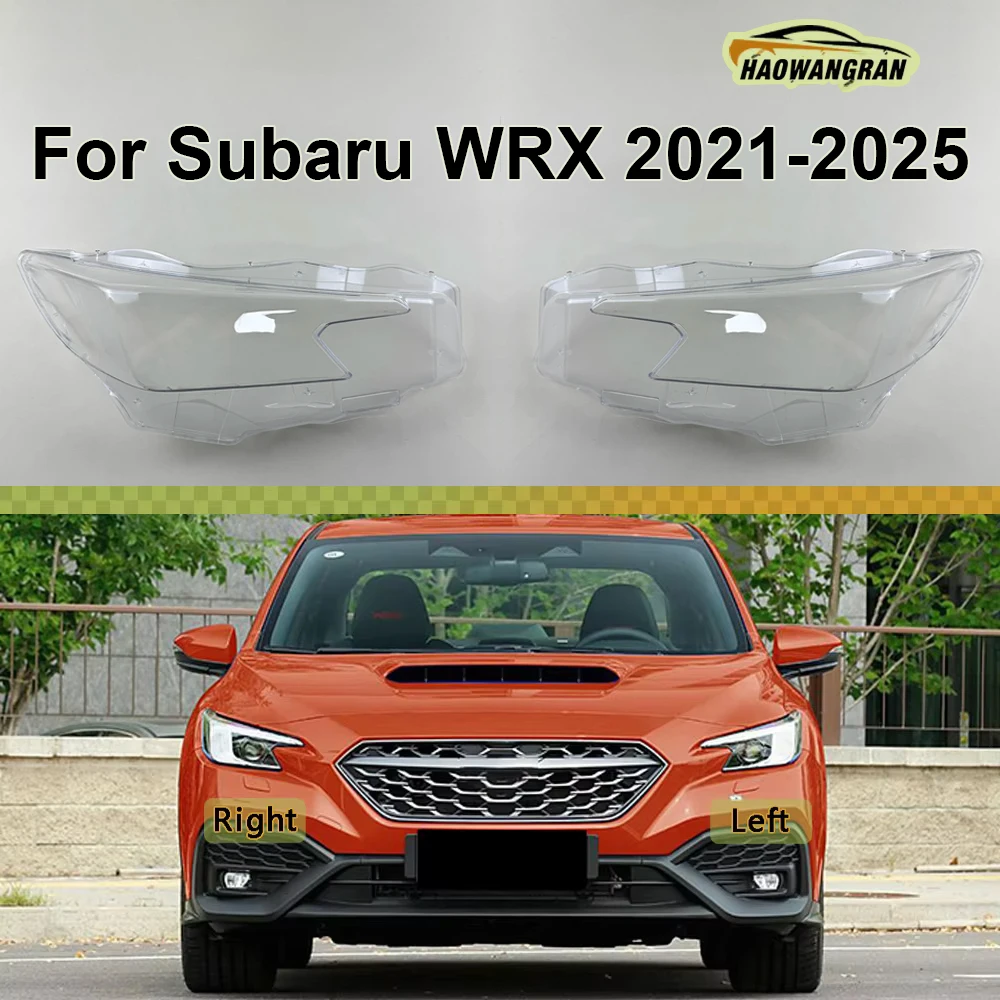 

For Subaru WRX 2021 2022 2023 2024 2025 Headlamp Housing Transparent Mask Cover Headlight Shell Plexiglass Replace Original Lens