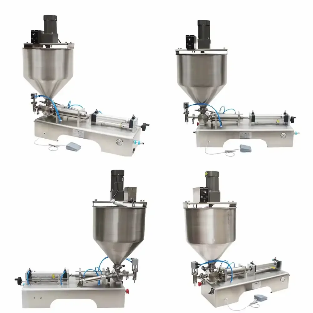 Semi Automatic Heating Mixing Filling Machine Wax Filling Machine 100ml to 1000ml
