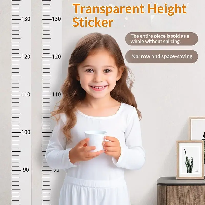 【S】Kids Height Wall Sticker Child Growth Tracker Adhesive Wall Decal Height Measuring Ruler Chart Sticker For Bedroom Wall Decor