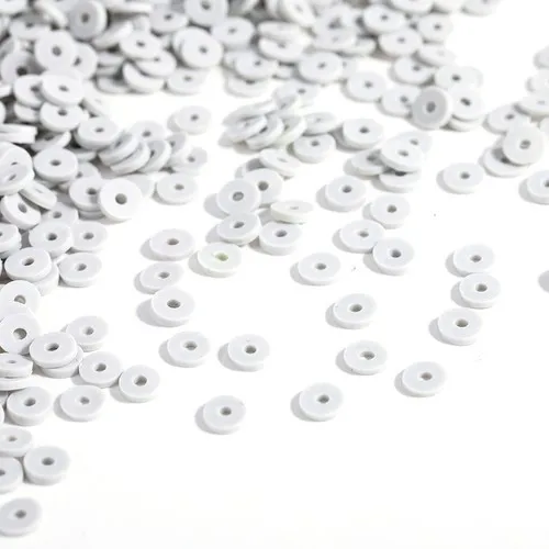 300 Stück 6mm Flache Runde Polymer Clay Perlen Handgefertigte Scheiben Lose Abstandsperlen für Schmuckherstellung DIY Armband Halskette Heishi Perlen – Detail 18