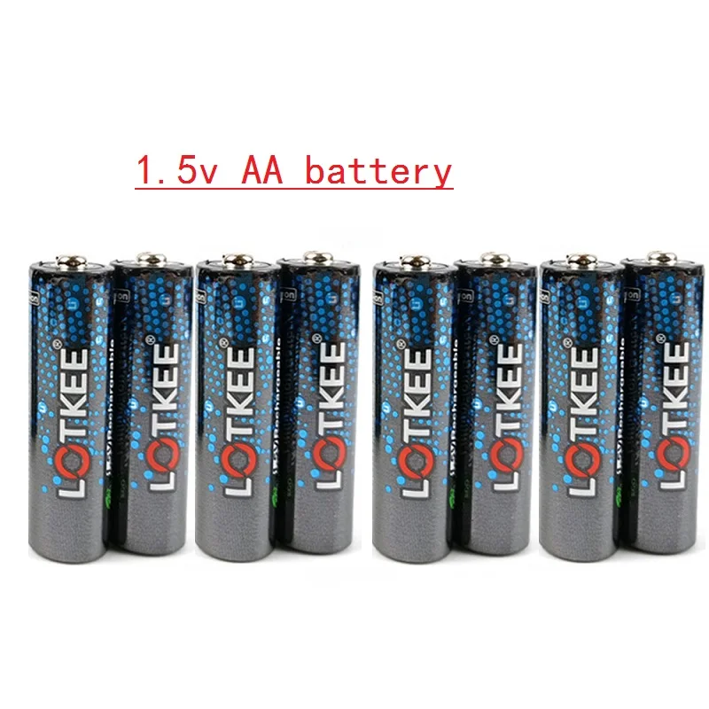 

8pcs 1.5V 2200MWh rechargeable AA lithium battery drone rechargeable battery AA rechargeable battery