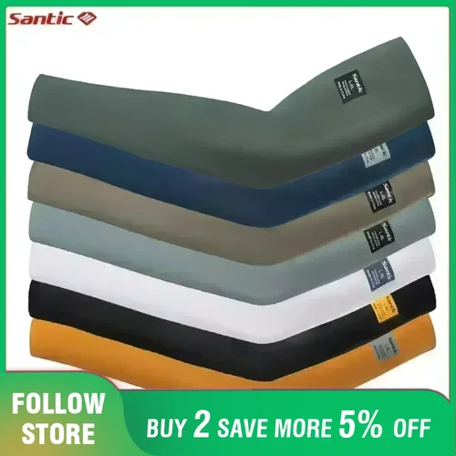 Santic cubierta de brazo deportiva, protección UV de verano, equipo de protección de brazo para deportes al aire libre, Fitness, correr, baloncesto, protector de brazo de refrigeración