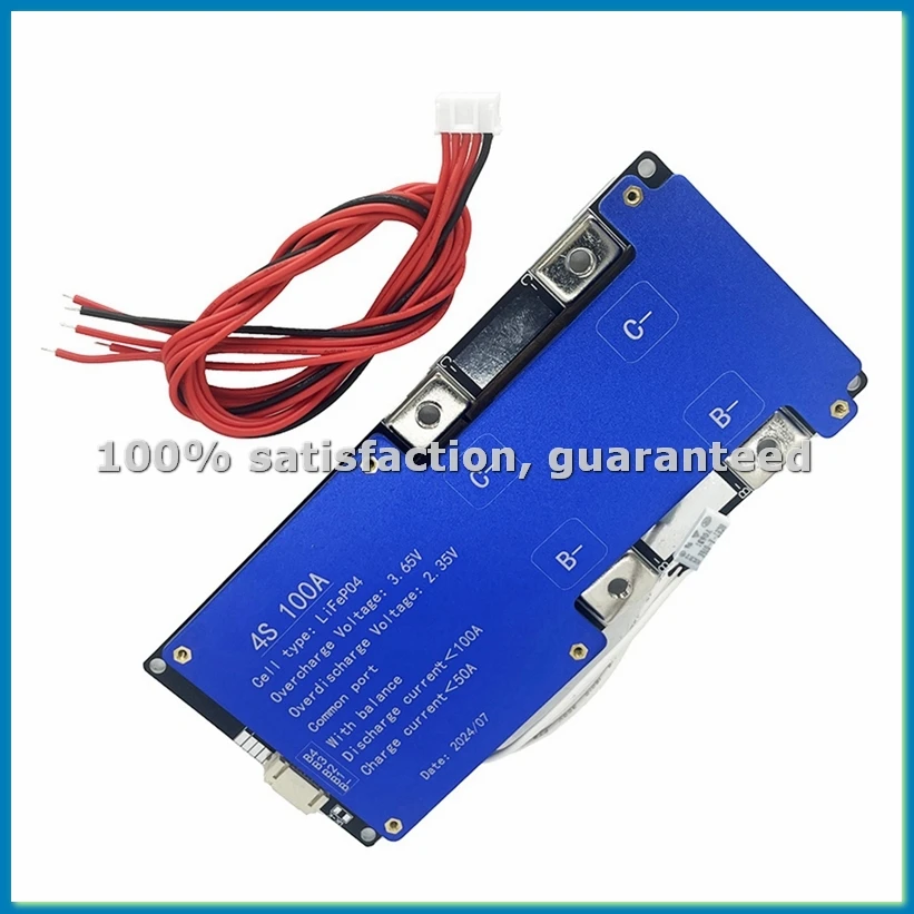 

Плата защиты литий-железо-фосфатного аккумулятора LiFePo4 4S 12В 100А с балансировкой заряда — A56M