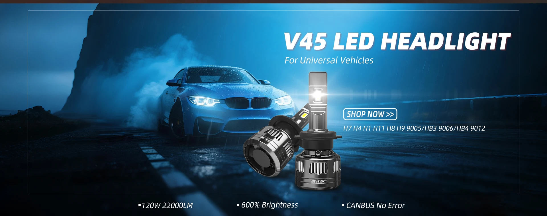 

for BEVINSEE 70W 12000LM H1 H3 LED Light Bulbs CANBUS No Error 880 881 LED Fog Lights For Car 6000K Turbo Auto