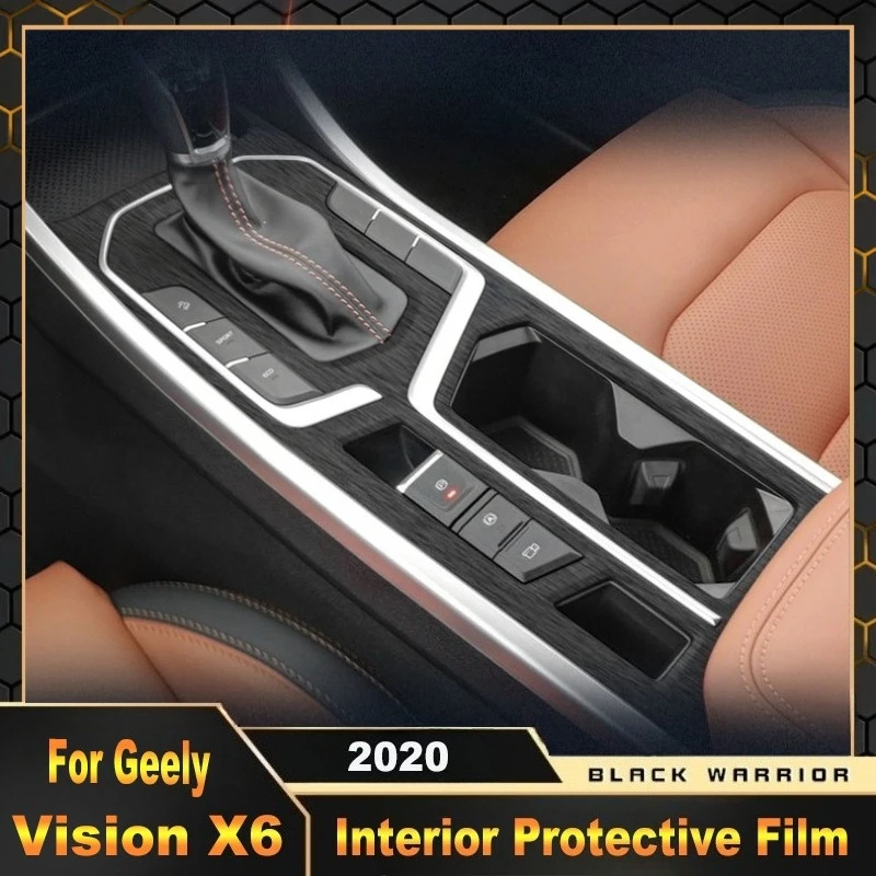 For Geely Vision X6 2020 Central Control Panel Interior Modified Sticker Protective Film Scratch-Resistant Car Accessories