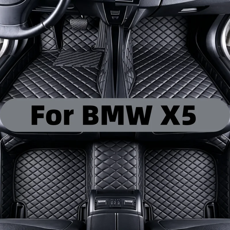 gseenf-bmw-x5-e53-e70-f15-g05-f85-f95用カスタムカーフロアマット、自動車用カーペット、フットマット、人工革製アクセサリー