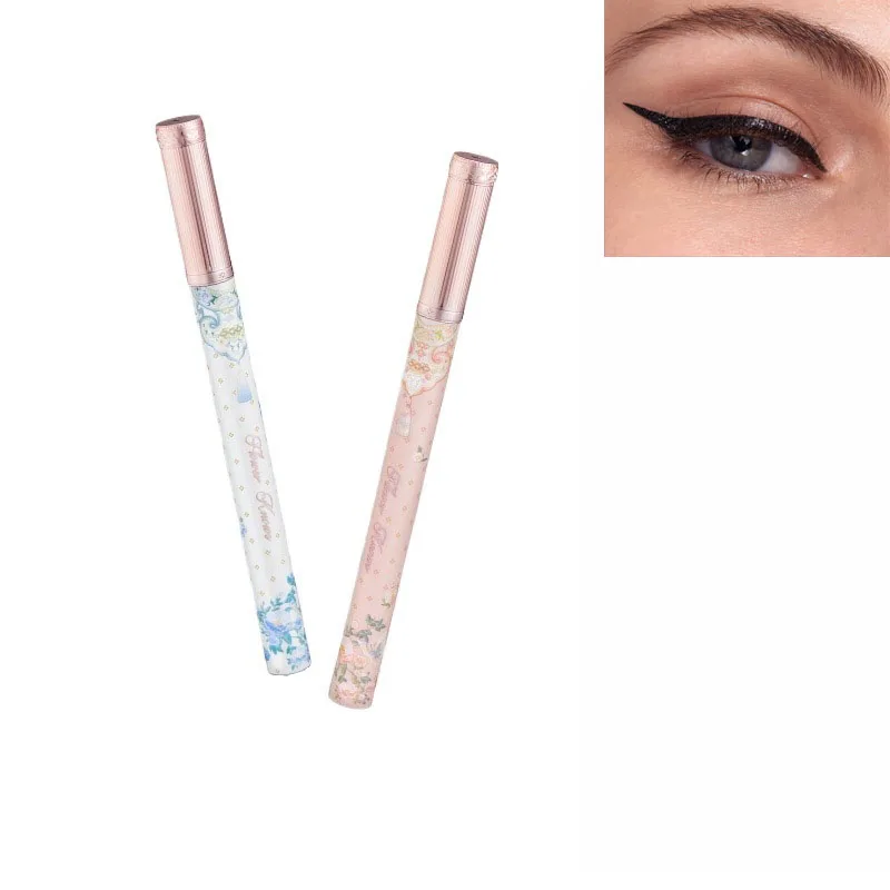 Flower Knows Eye Liner Farfalla Nuvola Collare Eyeliner liquido Matita Trucco Nero Marrone Liscio Non facile da sbavare 0,5 ml