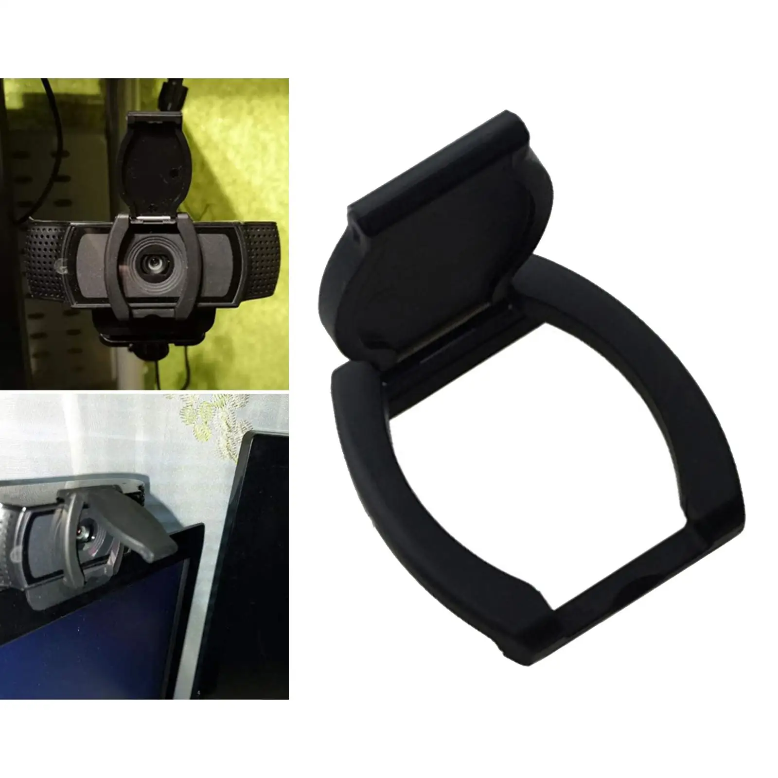 Almencla Privacy Shutter Lens Cap Hood Cover for Logitech C920 C922 C930e Black,