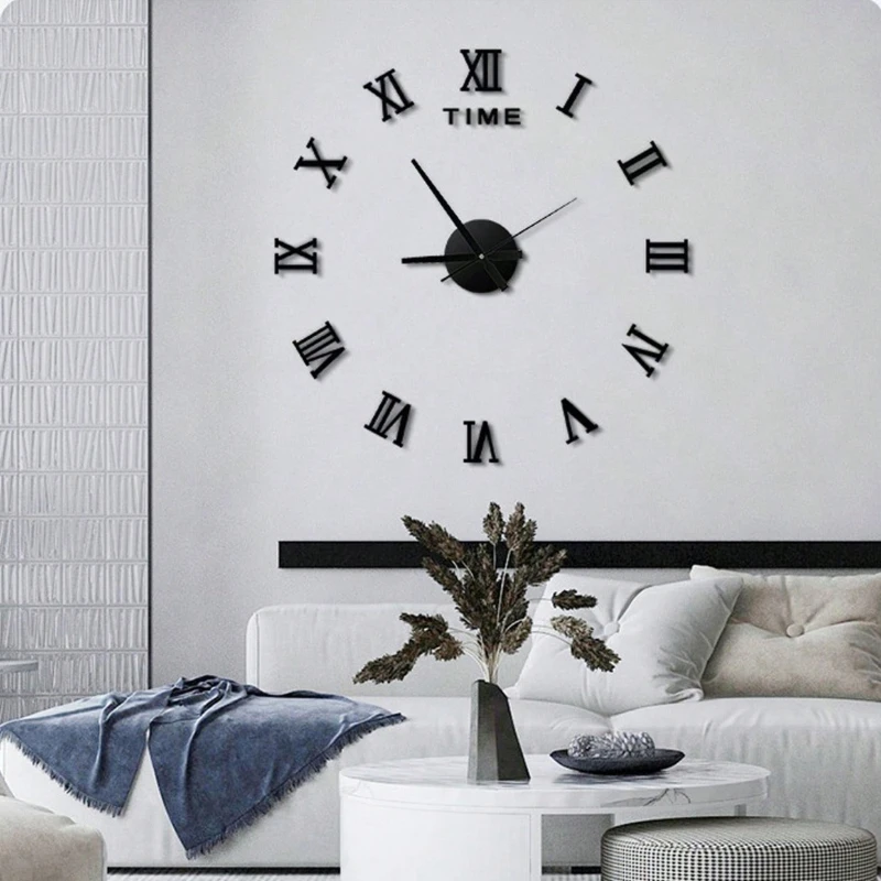 Orologio creativo fai-da-te, orologio semplice da parete, senza punzonatura sul muro Orologi da parete per decorazioni per la casa