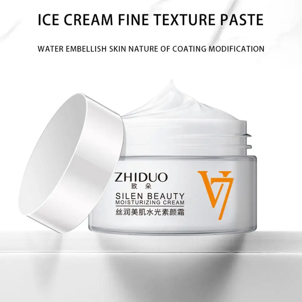 V7 Deep Hydration Face Cream Waterlight Whitening Firming Moisturizing Cream Nourish Brighten Skin Tone Fade Blemishes Skin Care