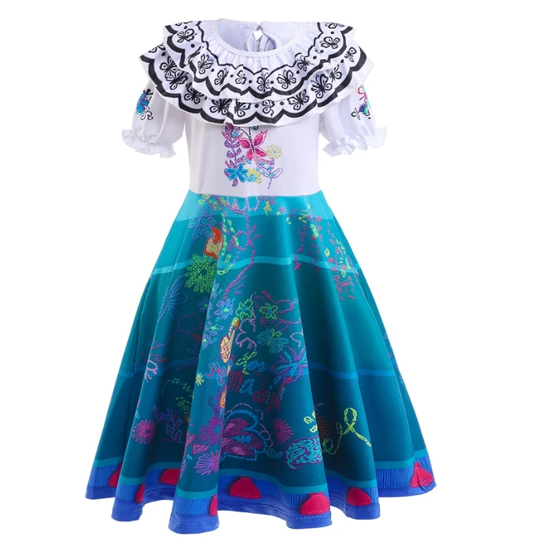 Kinder Performance Kostüm Anime Cosplay Bühnenshow Kleid Mädchen Sommer Casual Urlaub Blumenkleid