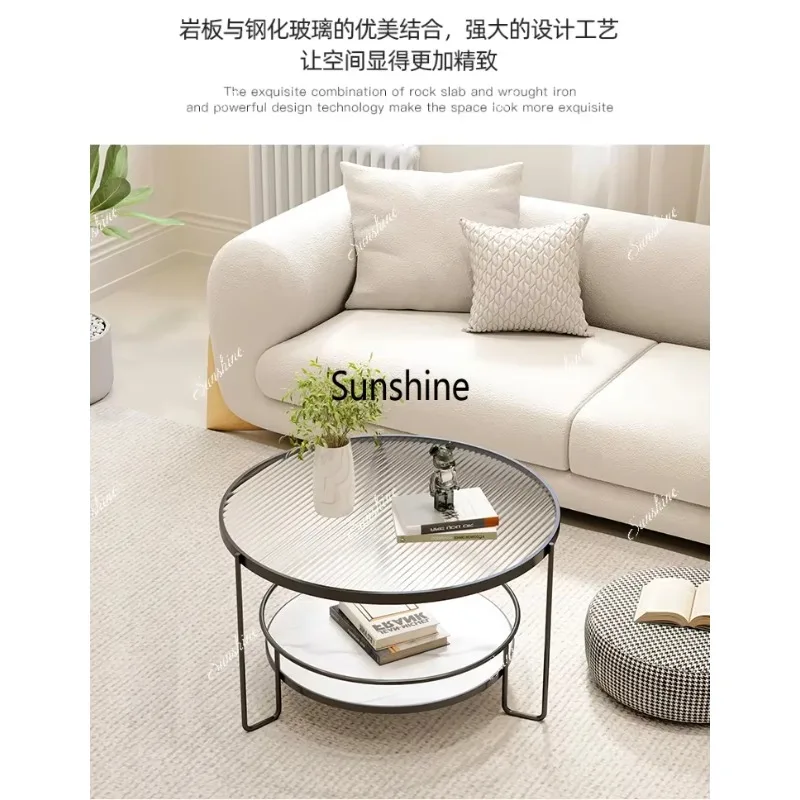Modern Nordic Coffee Table Space Saving Vintage Premium Aesthetic Side Table Simple Design Table Desk Living Room Furniture  T*