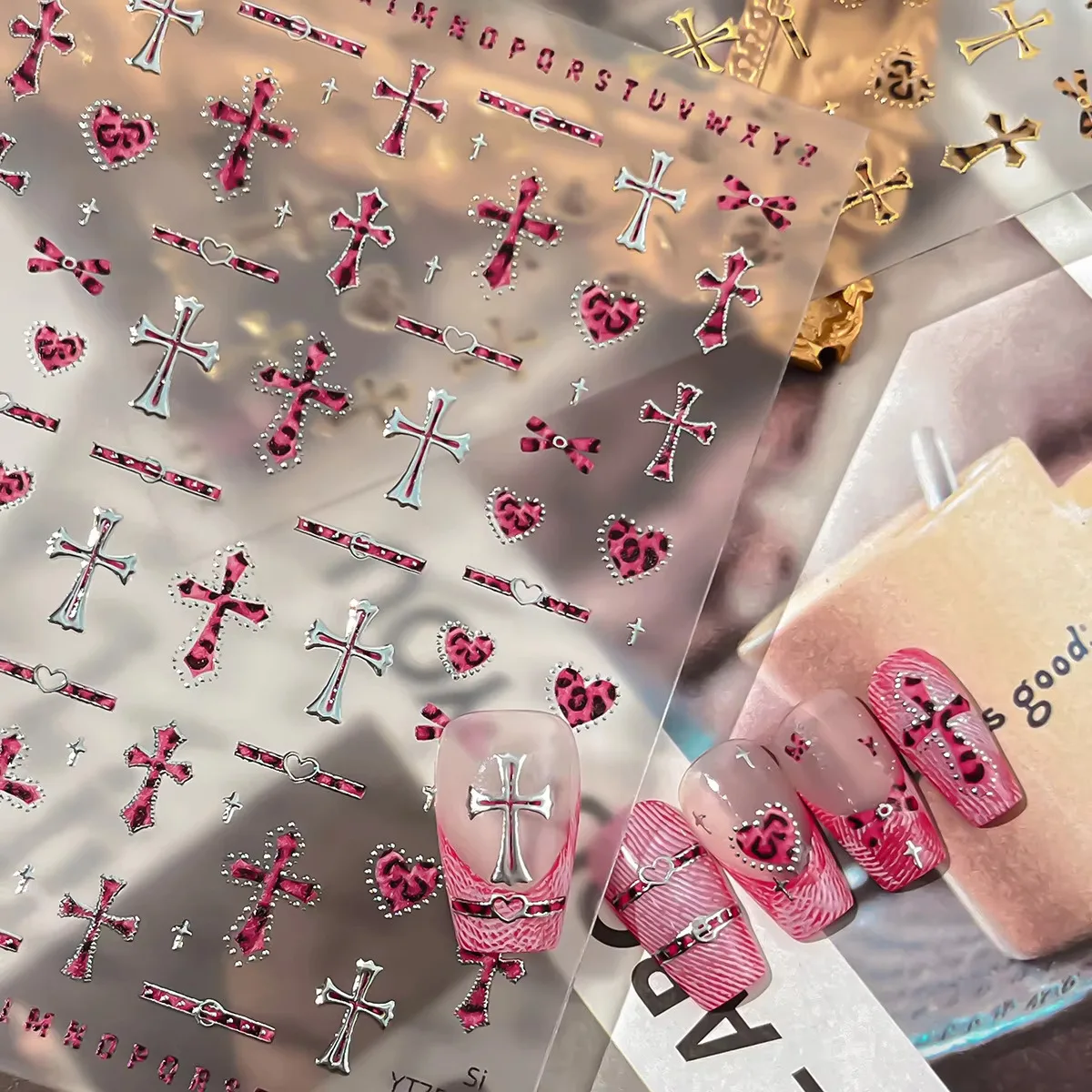 luxury-leopard-cross-nail-stickers-high-end-cross-nail-art-accessories-sticker-self-adhesive-diy-decoration-manicure-decals
