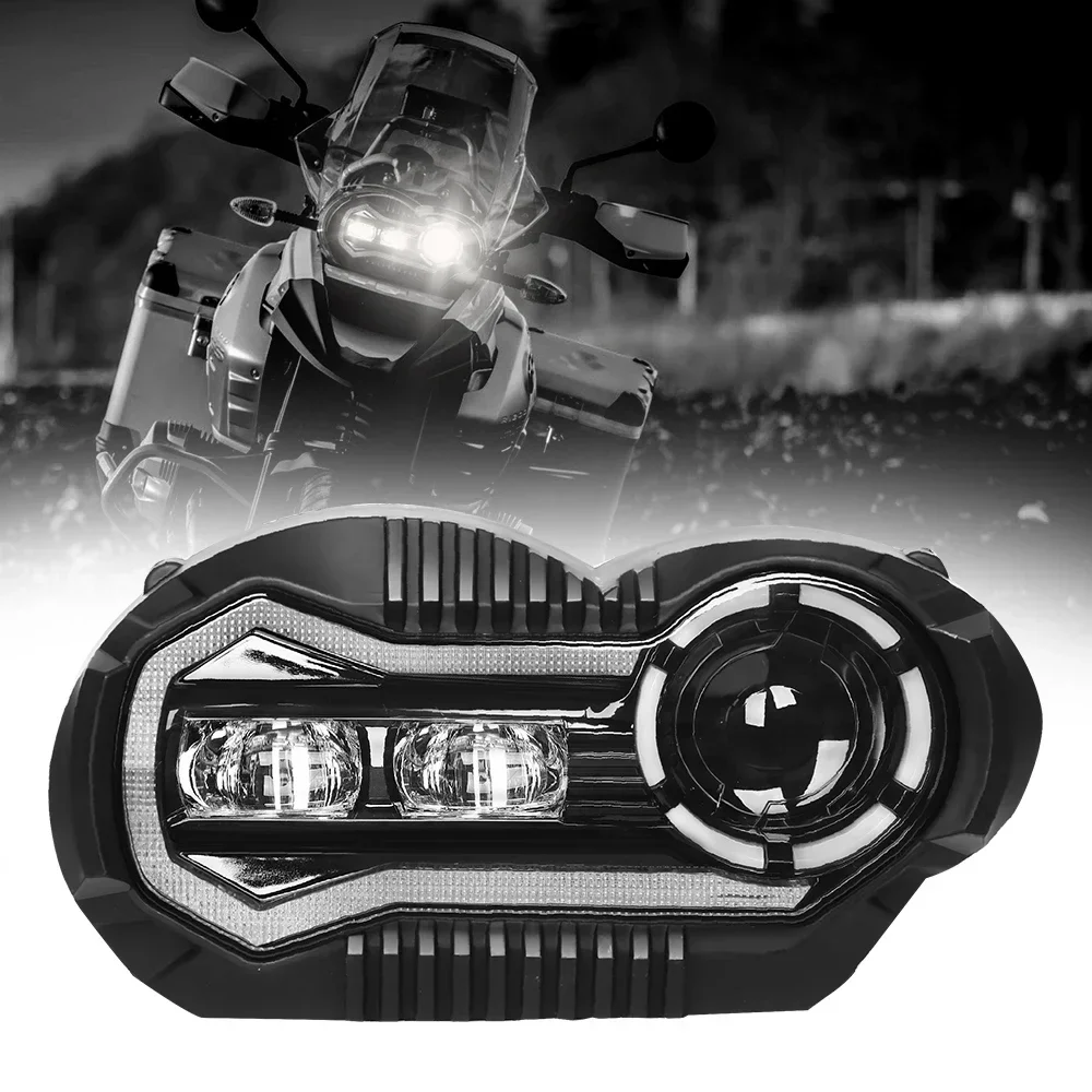 

E-mark Approved LED Motorcycle Headlight DRL High Low Beam Headlamp For BMW R1200GS 2004 to 2012 Adventure 2005 to 2013