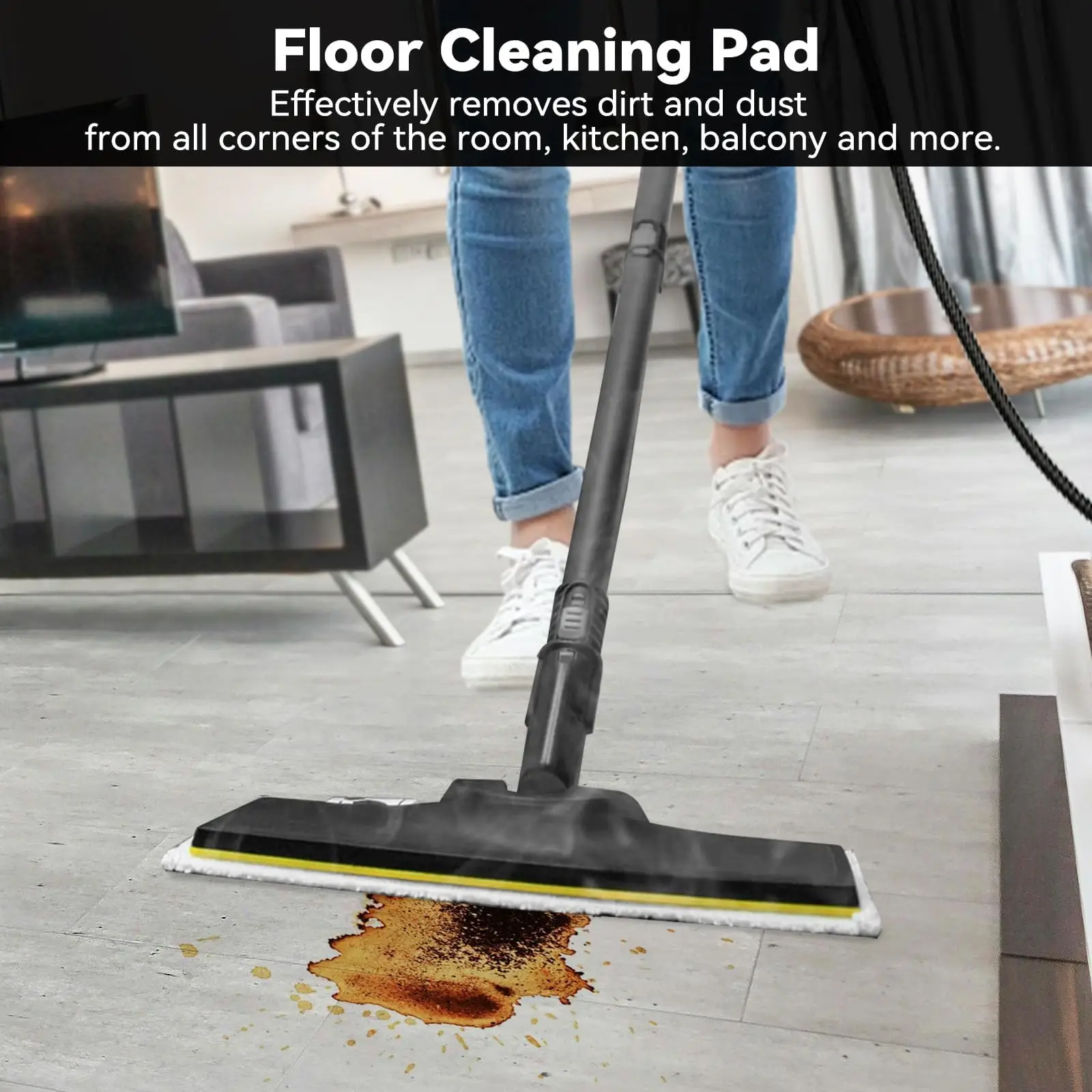 【Verbessert】Mikrofaser-Wischmopp-Tuch für Karcher Easyfix C1 SC2 SC3 SC4 SC5 SC7 Handstaubsauger-Pad-Abdeckung Dampfzubehör – Detail 3