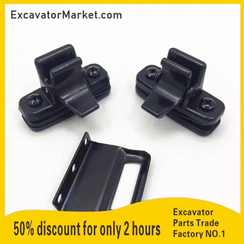 

For Kobelco Hitachi Carter Komatsu Liugong Xugong Hyundai Sumitomo door and window push-pull buckle 4cm excavator glass buckle