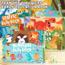 Montessori Baby Busy book My First Quiet Book Paste Early Learning Education Toy Children Toy Matching Game for Babies