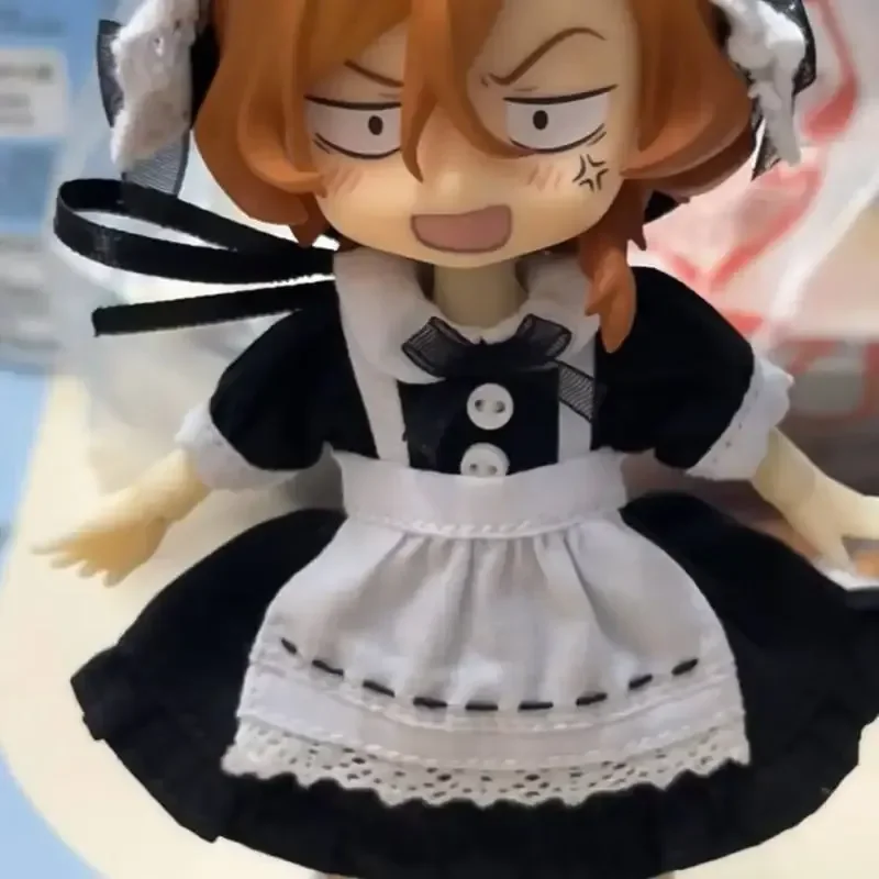 Cute Anime Figure Bungo Stray Dogs Nakahara Chuya Full Set Ob11 Doll Bjd Doll Clothes Action Figure Toy Desktop Decoraction Gift - view 4