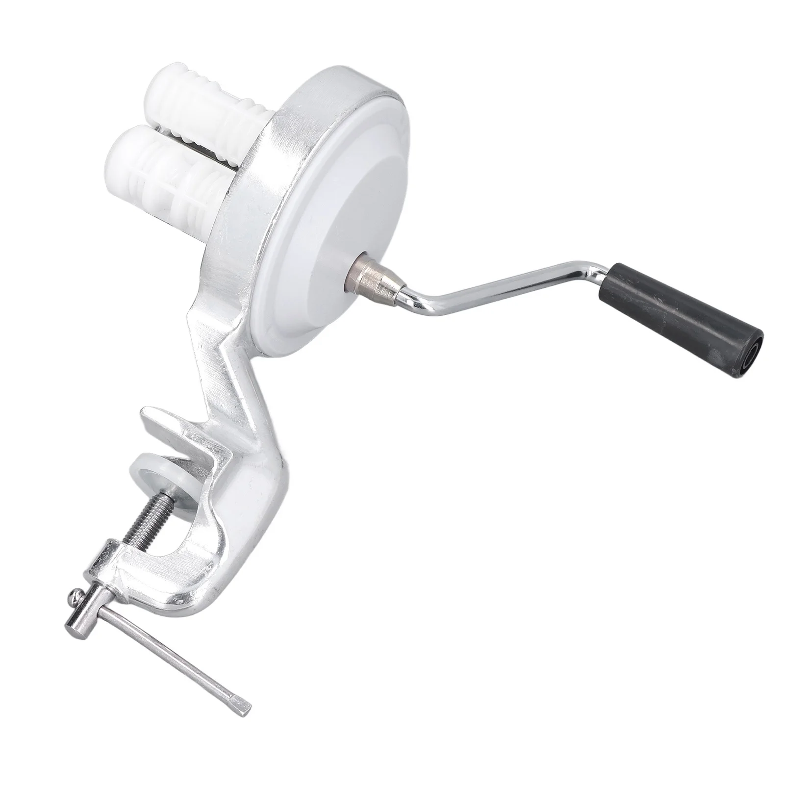 Manual Macaroni Maker Aluminium Alloy Silver Portable Hand Cranking Noodles Pressing Machine for Kitchen Restaurant