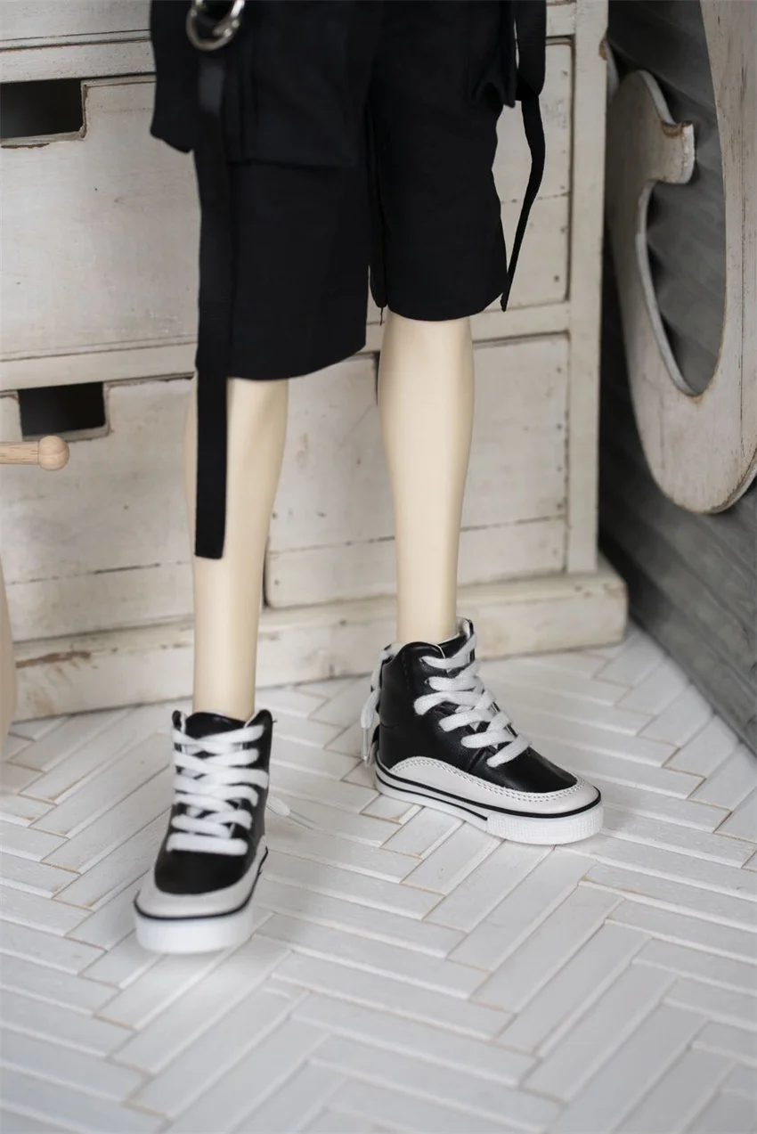 1/4 1/3 BJD SDドール用 ラウンドトゥ ミニカジュアルボードシューズ デイリースポット在庫 ホワイト ブラック イエロー 男の子用スニーカー ドールアクセサリー