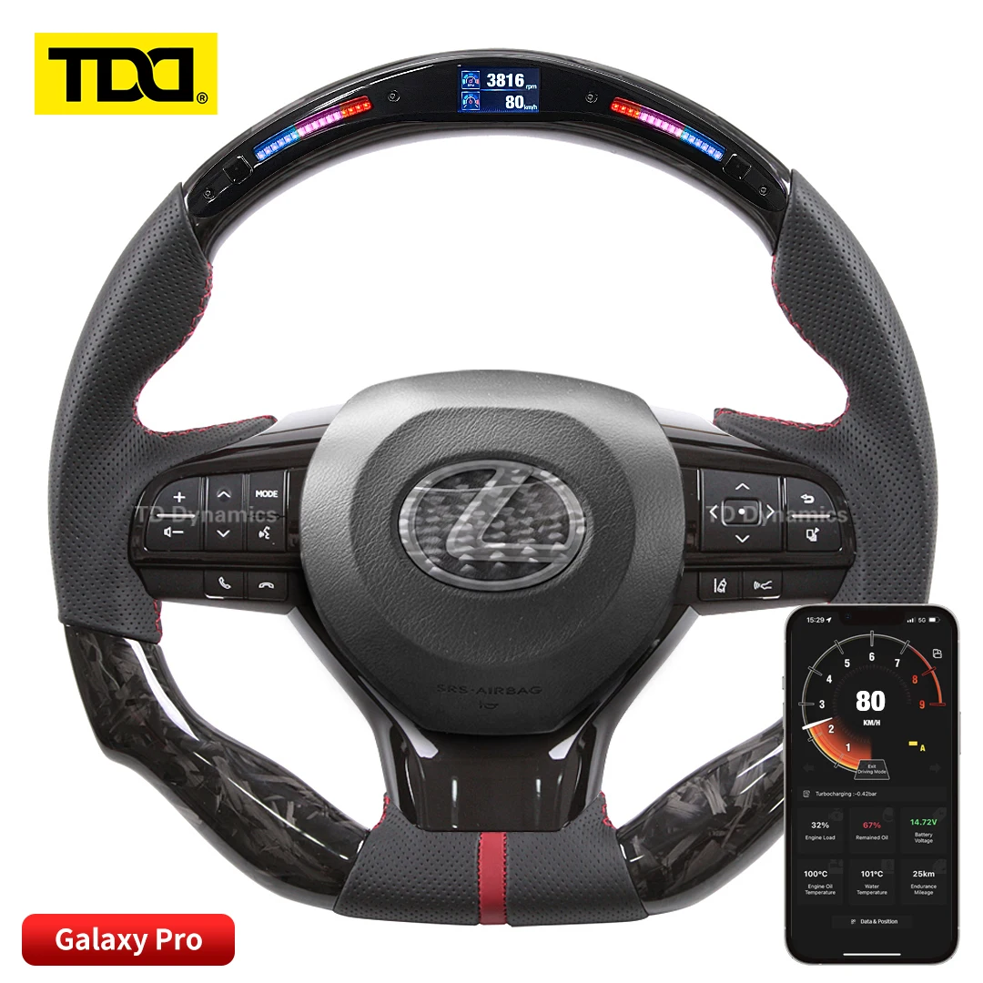 

TDD Carbon Fiber customized smart Galaxy pro LED Steering Wheel for Lexus ES RX