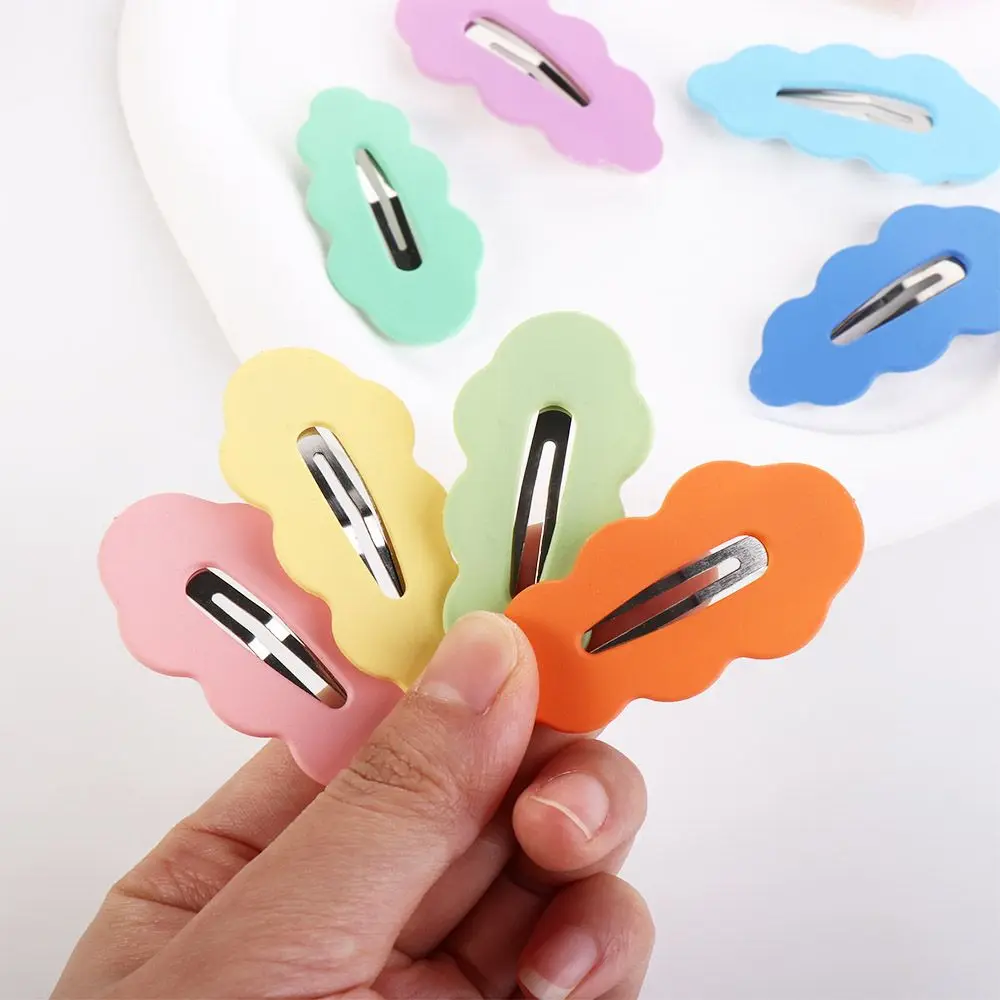 Candy Color Gifts Bangs Clip Duckbill Clip For Women Korean Style Hairpin Female Barrettes Wave Hair Clip Hair Accessories