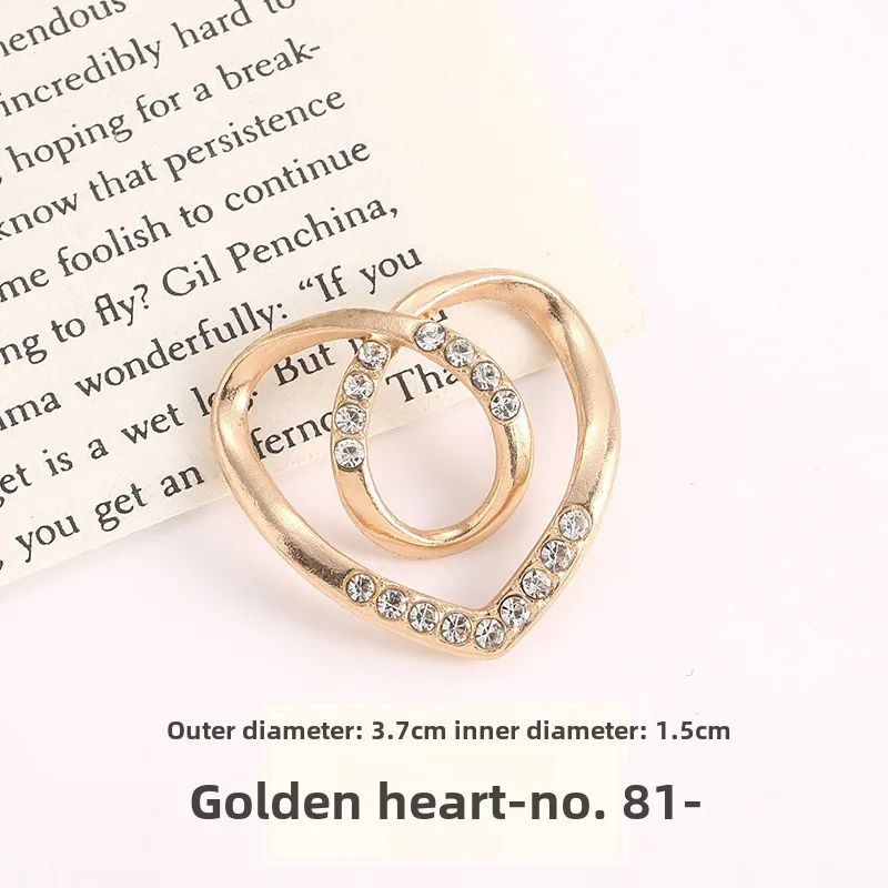 النساء هندسية بروش الملابس الزاوية عقدة زر حلقة قميص هيم تي شيرت وشاح مشبك الملابس اكسسوارات الديكور