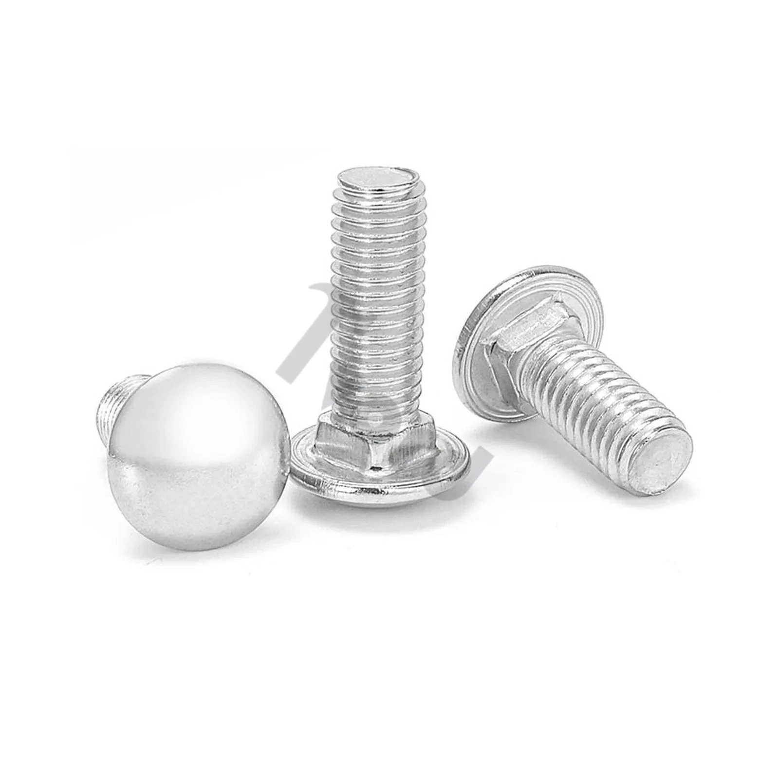 1/2/3/5/10/25 قطعة M3 M4 M5 M6 M8 M10 M12 GB12 A2-70 304 الفولاذ المقاوم للصدأ الجمالون جولة رئيس ساحة الرقبة النقل المسمار مدرب الترباس