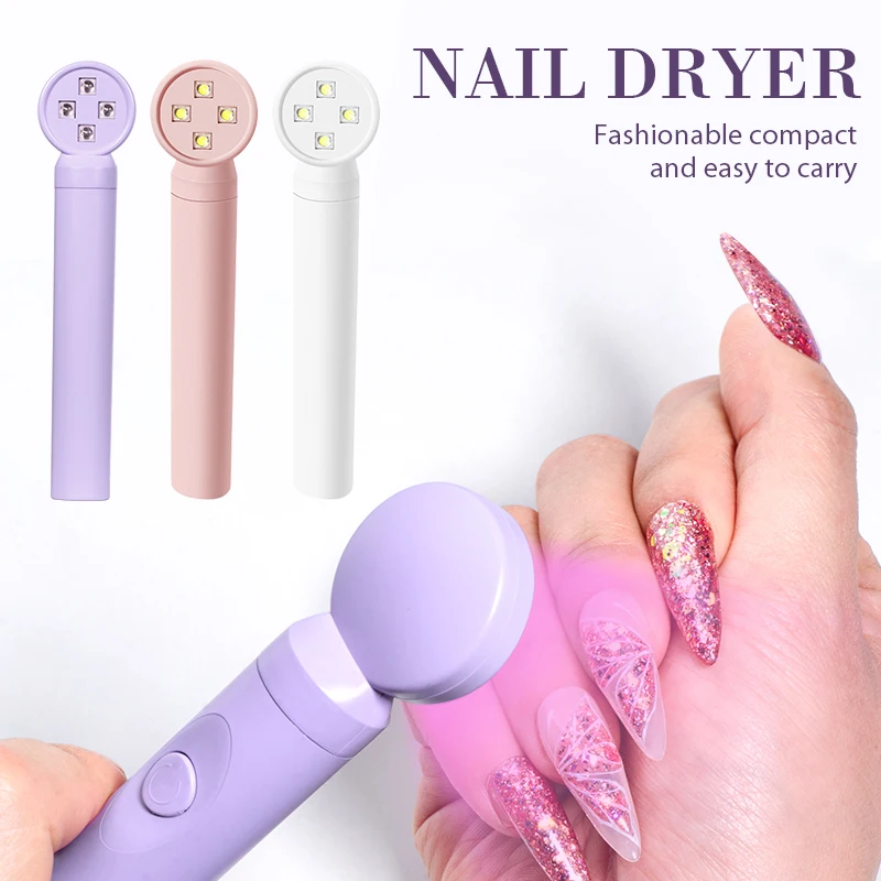 

Portable Salon Quick Dry USB Nail Dryer Machine Home Phototherapy Tools Professional UV LED Nail Lamp Mini Flashlight Pen