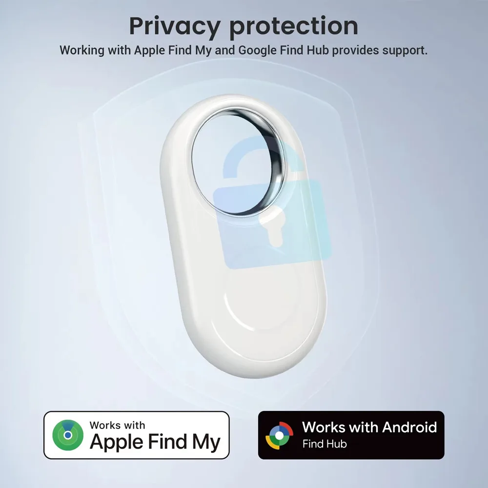 Air Tags Bluetooth Tracker Smart Tag Works with IOS Find My or Android Find Hub Dual System Item Finders Locator Device for Keys