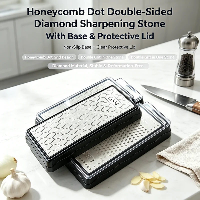 DMD Diamond Sharpening Stone 400 600 1000 1200 Grit Chef Knife Whetstone Kitchen Sharpener for Scissors Sharpening System