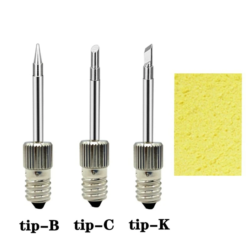 6Pcs USB Soldering Iron Head Welding Soldering Tips For E10 Interface Soldering Stations